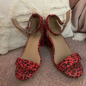 Torrid Pink Leopard Print Heels